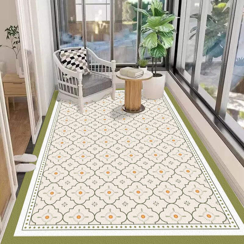 Balcony Floor Mat Waterproof Washable Bay Window Mat Non Slip Foot Mat Easy To Maintain Floor Mat