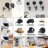 Heavy-Duty Motorcycle Football Helmet Rack with Hooks Space-Saving Garage Home or Office Organizer Pre-Drilled Installation Sturdy Construction