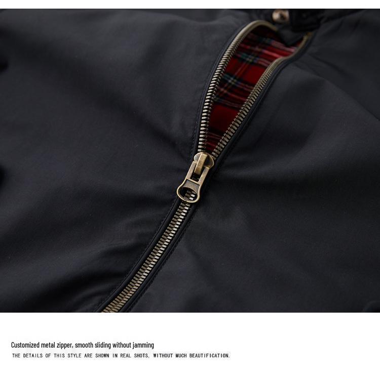 American Workwear Harrington G9 Retro Casual Jacket - Spring/Autumn Fashion Men's Stand-Up Collar Outerwear