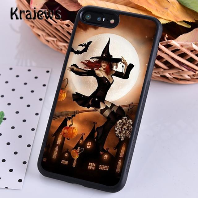 

Чехол для телефона Krajews Halloween Moon Witch Horror для iPhone 14 5 6s 7 8 plus X XR XS 11 12 13 pro max Samsung Galaxy S21 S22 ultra iPhone 14pro