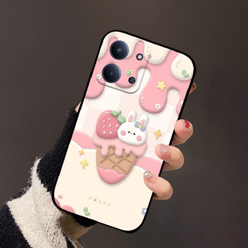 For Poco C85 Case Cover Fashion Camera Protection Silicone Soft TPU Phone Bumper For Xiaomi Poco C 85 PocoC85 Shockproof Shell