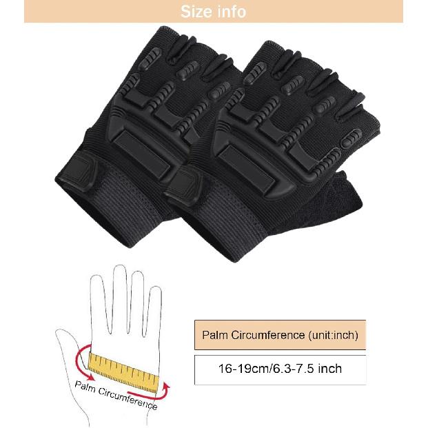 BXT Kids Half Finger Sports Gloves with Grip - Non-Slip Gel Protective Dirt Bike, Cycling, Fishing, Climbing, Gymnastics Glove for Boys Girls