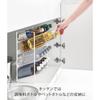 Yamazaki Sink Under Wide Bottle Stocker 4-Tier White W38xD20.3xH40cm Tower Bottle Rack Large Capacity 1338