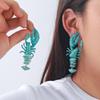 Pinkdudu Summer BOHO Ocean Shell Lobster Zinc Alloy Earrings Trendy Drop Earrings Women Jewelry PD2249