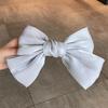 Large Bow Clip for Back of Head, Nature Style Hair Clip with Ribbon, Japanese INSPIRIED Side Clip, Fairy Hair Accessories for Women