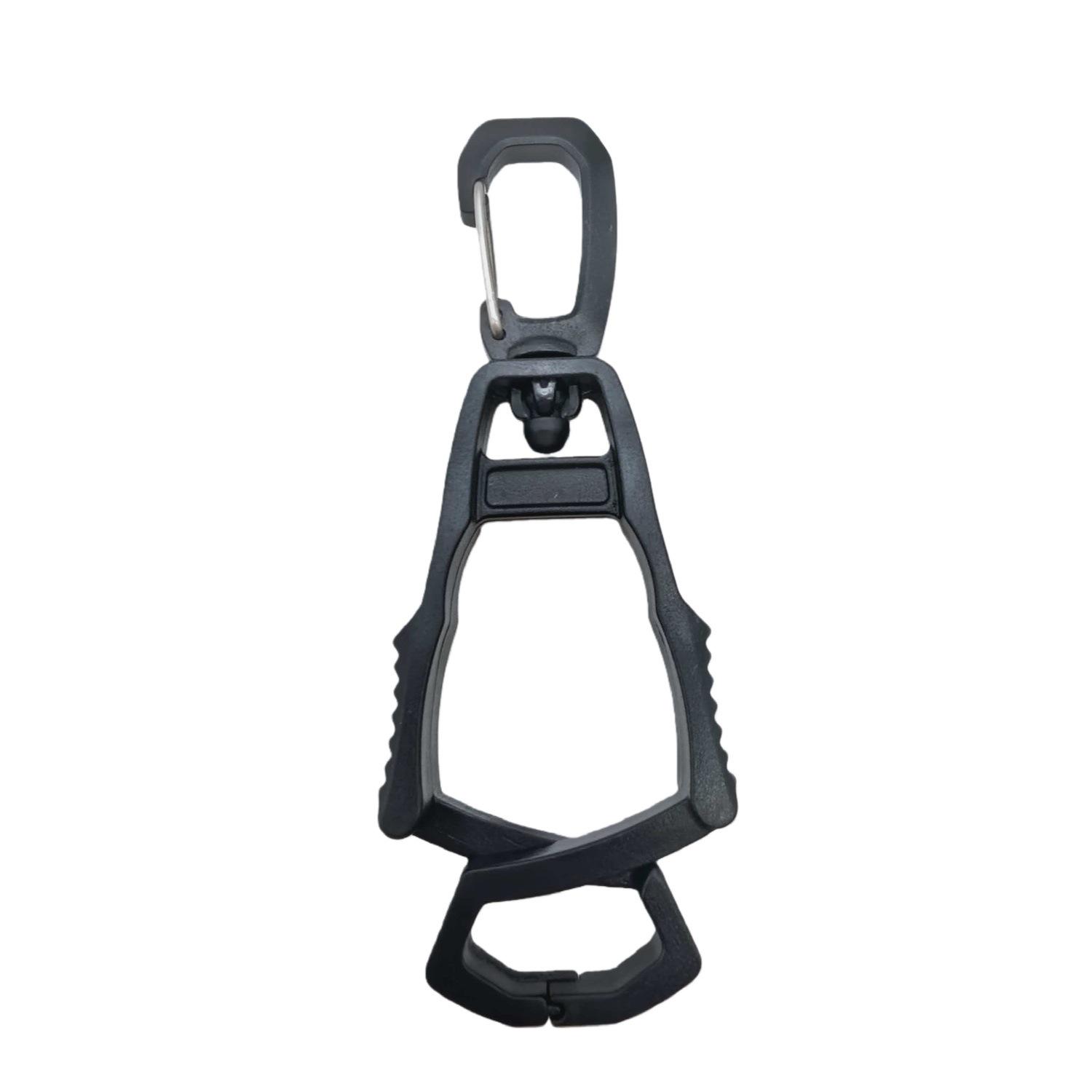 Multi-color Anti-lost Glove & Hat Clip with Carabiner Hook for Outdoor Work