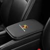 Leather Car Emblems Armrest Box Pad Decoration Mat Accessories For Porsche Cayenne Panamera Macan Boxster 911 Carrera-GT 928 944