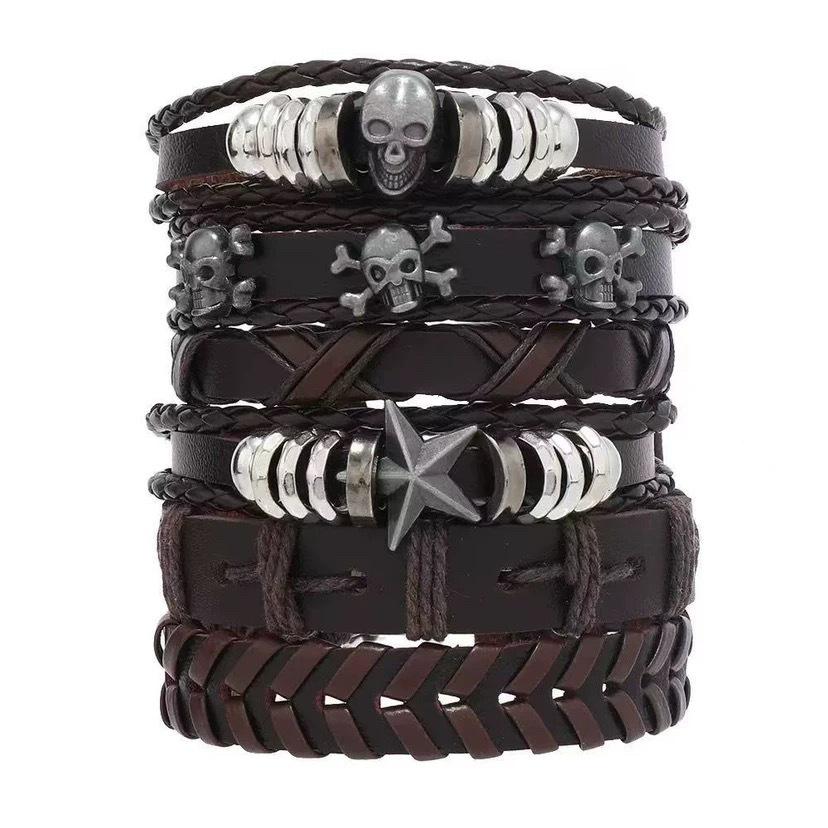 Trendy Multi-Layer Beaded Bracelet Set: Retro Braided & DIY Creative Styles