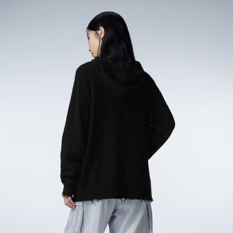 

JNBY Women s Loose Hooded Wool Blend Knit Sweater S