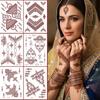 Lace Fake Tattoo Henna Tattoo Stickers Red Mehndi Stickers Body Art Sticker  Finger Hand