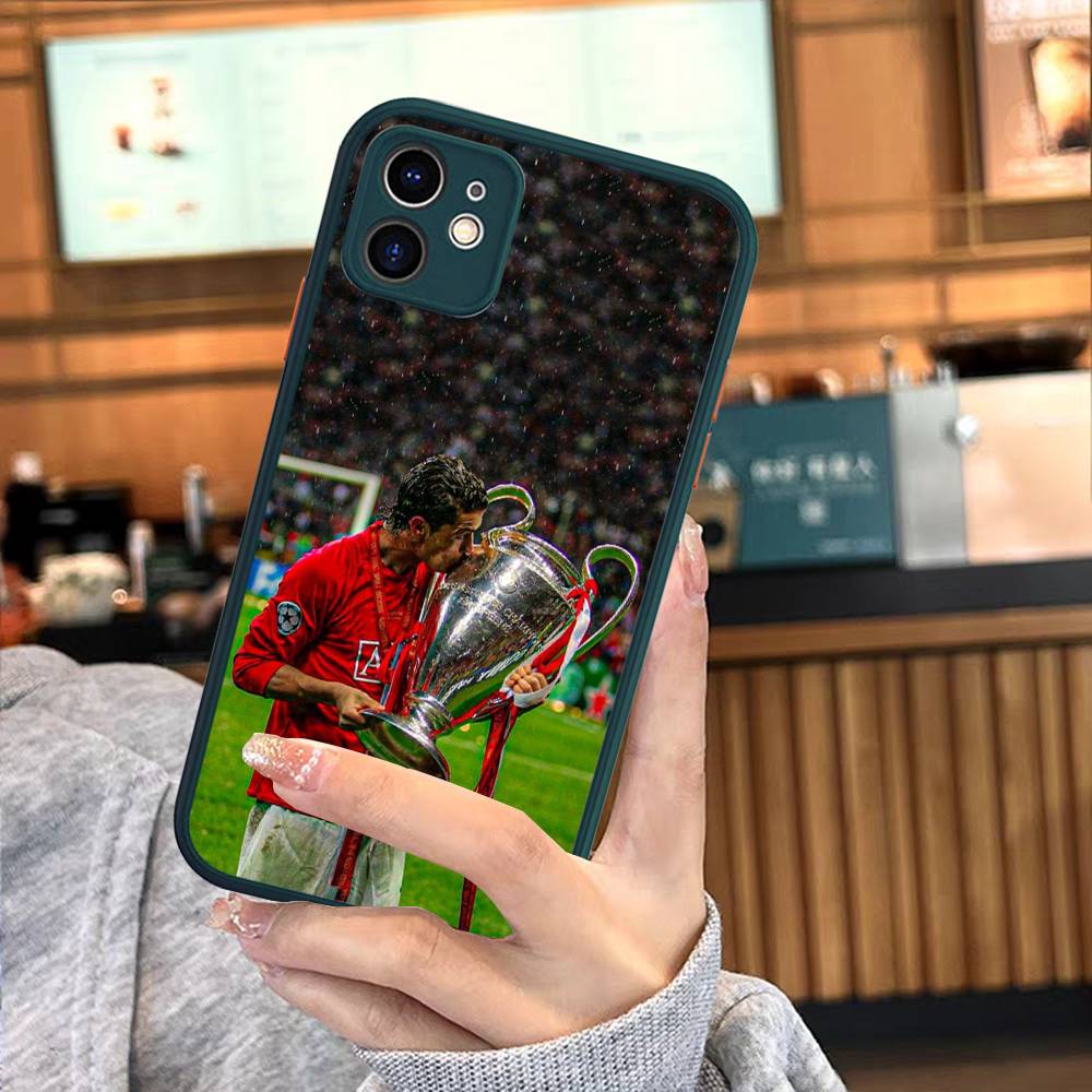 Famous Football Players C-CR7 For Silicone Matte Phone Case For iPhone 16 Pro Max 15 14 13 12 11 X XS MAX