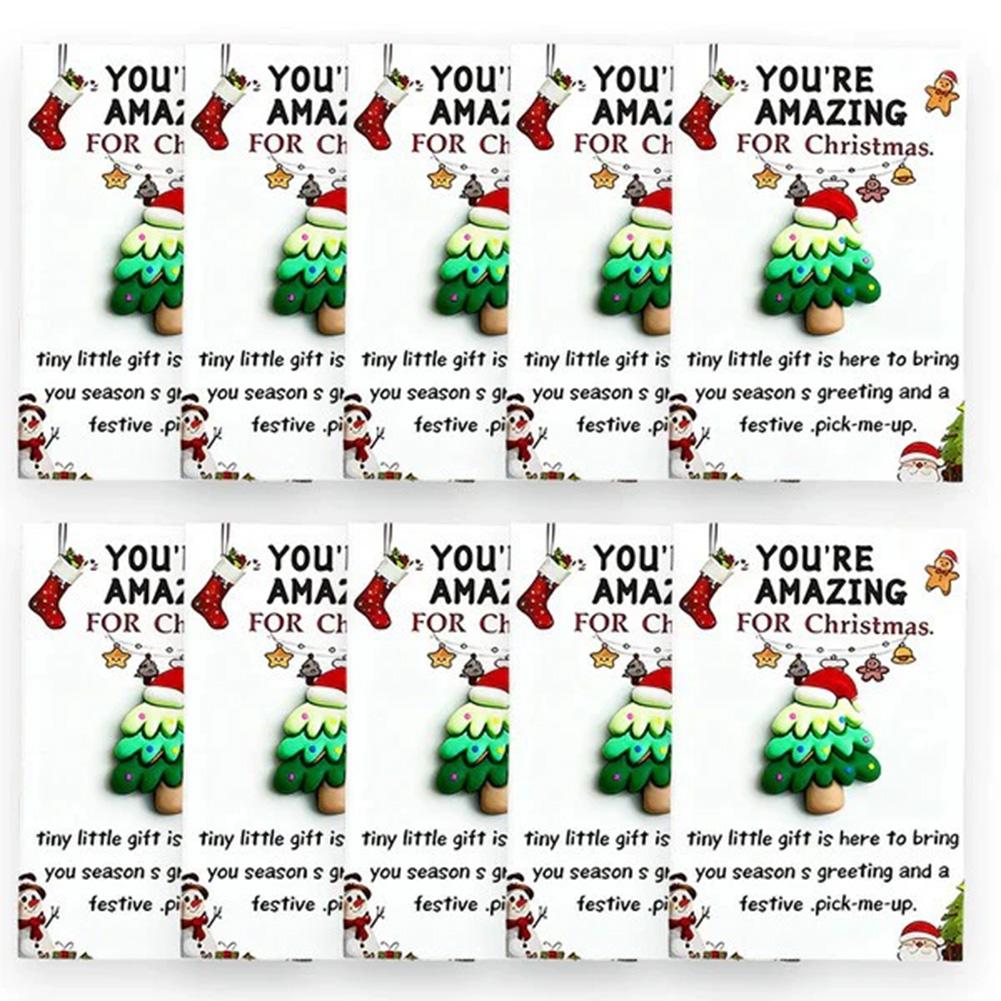 10 Christmas Mini Pocket Hug Cards Great for gifts for friends, emotional support, Christmas gifts, party favors,Christmas Min