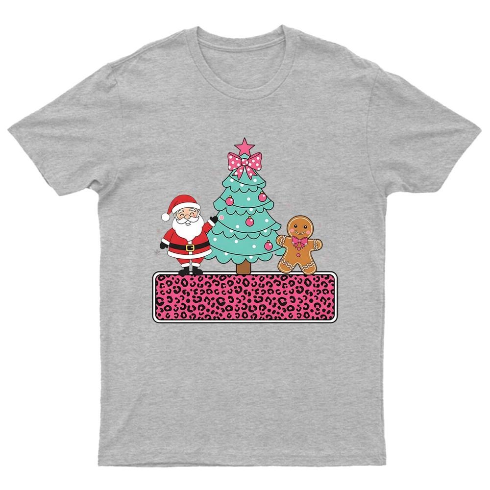 Santa Gingerbread Christmas Tree TShirt Unisex Gift Retro Funny Unisexs
