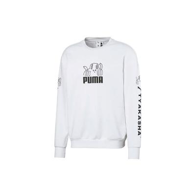 Puma X Tyakasha Co-Branded Collection Crew Neck Sweatshirt Men Tops White 595562-02