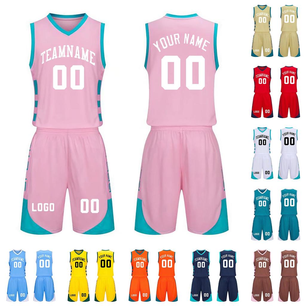 Customizable Basketball Set 2 Piece DIY Sports Uniform for Men Women