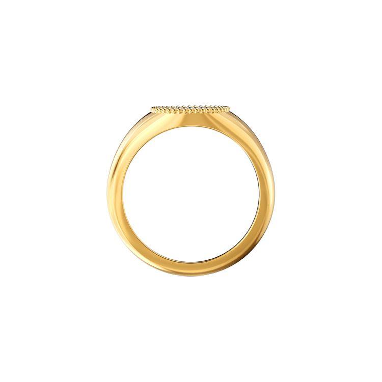 Swarovski Gember Paved Stempel Imitatie Kristal Ring Unisex ring Goud 5572694