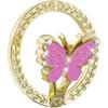 Guppy Glitter Cell Phone Ring Holder Finger Kickstand, Bling Metal Cute Butterfly 180°Rotate Finger Ring Golden Kickstand Adjustable Sparkle Phone