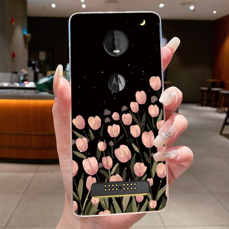 Etui Do Motorola Moto Z4 Play X4 Przezroczyste Luksusowe Modne Motyl Kwiat Miękki Silikon Tylna Pokrywa Do Moto X4 Z4 Play Etui Na Telefon