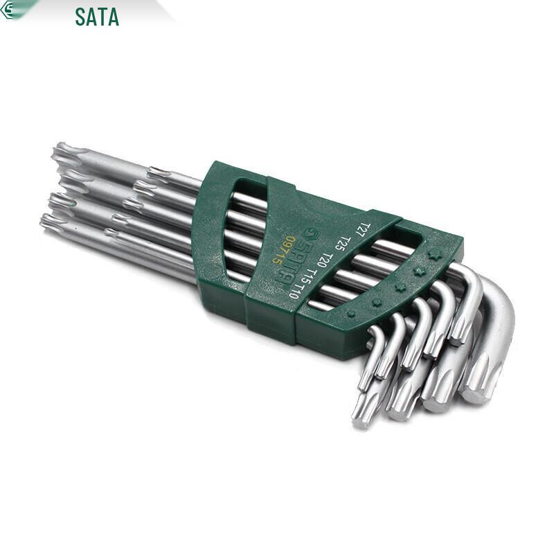 SATA 9-Piece Extra-Long Ball End Torx Wrench Set