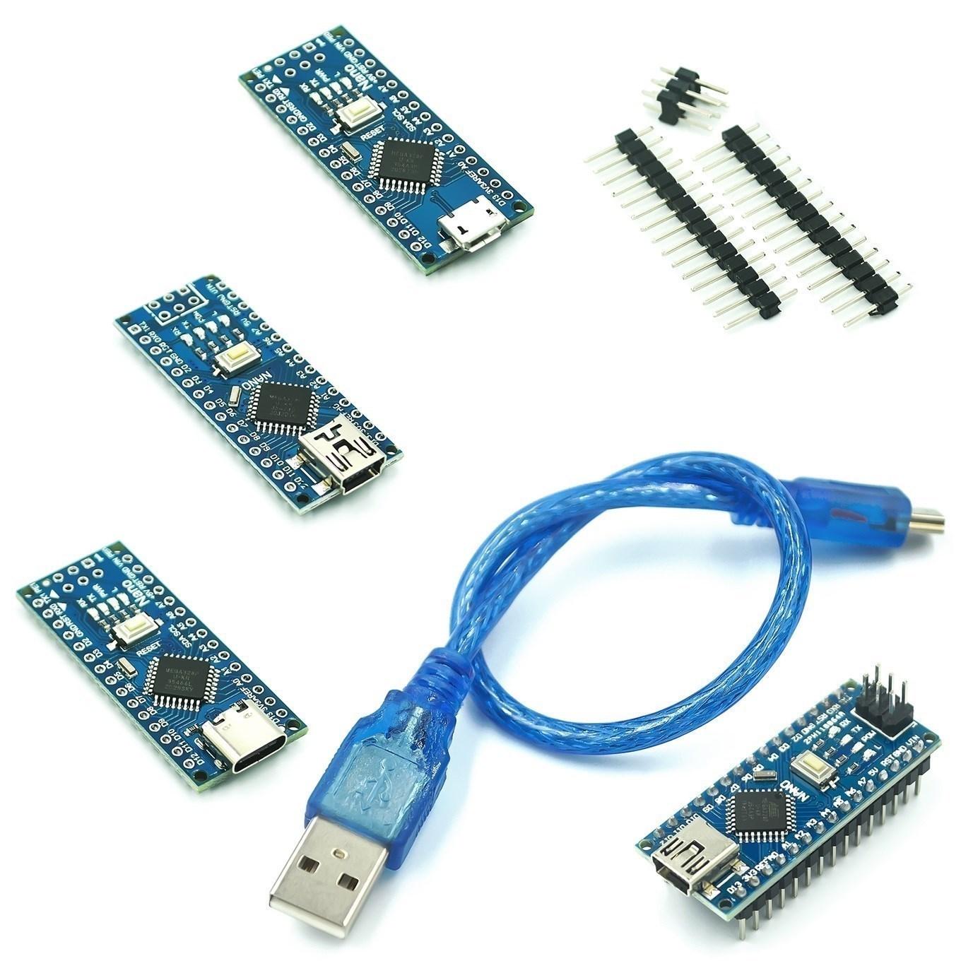 

Для nano Mini / Type-C Micro USB із сумісним із завантажувачем червоним контролером Arduino CH340 драйвер 16 МГц ATMEGA328P