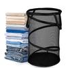 Transparante Mesh Wasmand Home Draagbare Vuile Kleding Opbergmand Opvouwbare Diversen Opbergmanden Badkamer Organizer