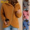 Women's Fashion Casual Solid Color Print Autumn Winter Hoodie