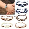 Crystal Holder Bracelet Adjustable Rope Bracelet Cord Handmade Woven Netted Cage