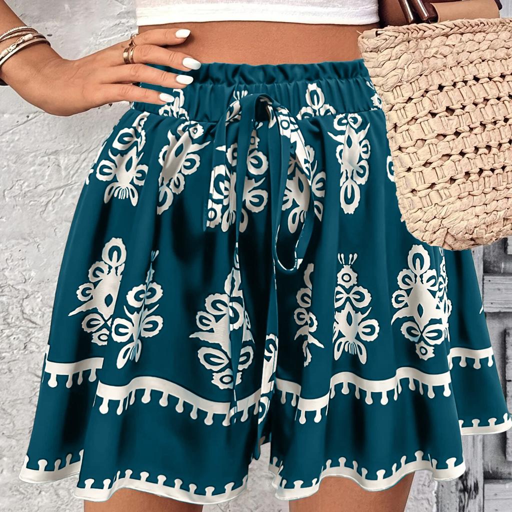 Ladies' Casual Loose Spring/summer Fashionable Bohemian Printed Shorts