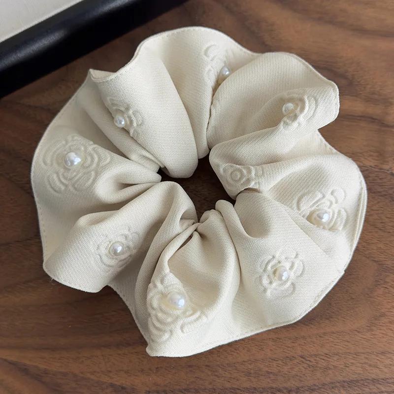 

Ретро Принт Цветы Жемчужная Резинка для Волос Повязки на Голову Женский Темперамент Веревка для Волос Обруч для Волос Женские Аксессуары для Волос Модный Головной Убор Новый