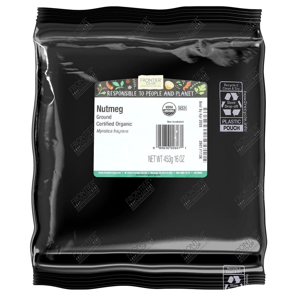 Frontier Natural Products Ground Nutmeg, 453g (16oz)
