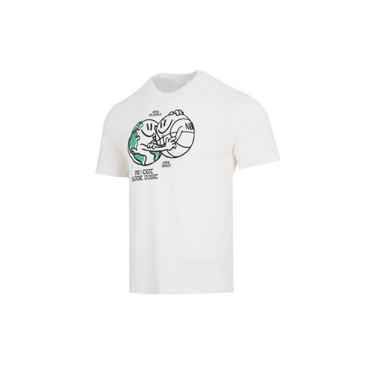 Nike T Shirts Men's White Crew Neck Moderate Straight Fit DM1318-901