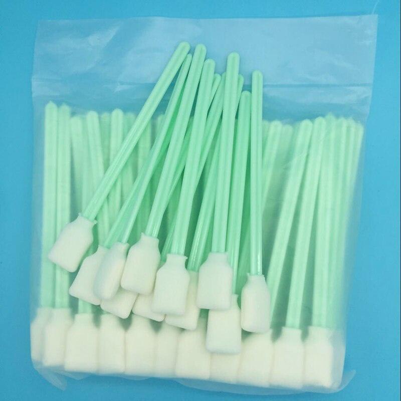 50pcs 13cm Length Cleaning Swabs Sticks for DX4 DX5 TX800 XP600 5113 PrintHead Cleaner Foam Sponge Cloth Ink Brush