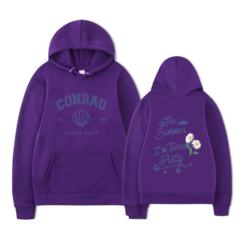 The Summer I Turned Pretty Conrad Cousin Beach Hoodie Men Women Fleece Warm Autumn Winter Hooded Sweatshirt Casual Beach Pullover