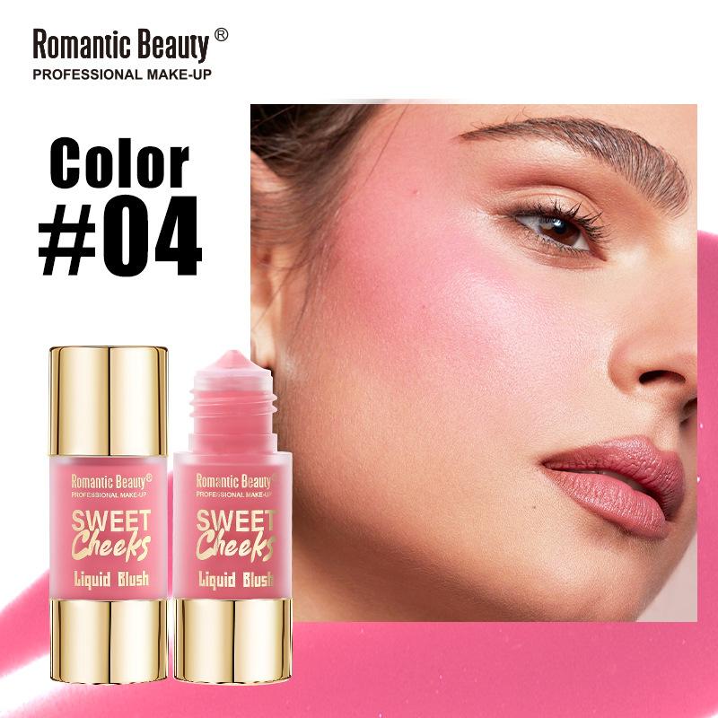 Liquid Blush Multi-Color Matte Blush Liquid Long-Lasting Easy To Color Makeup Pink Brightening Natural Cosmetics