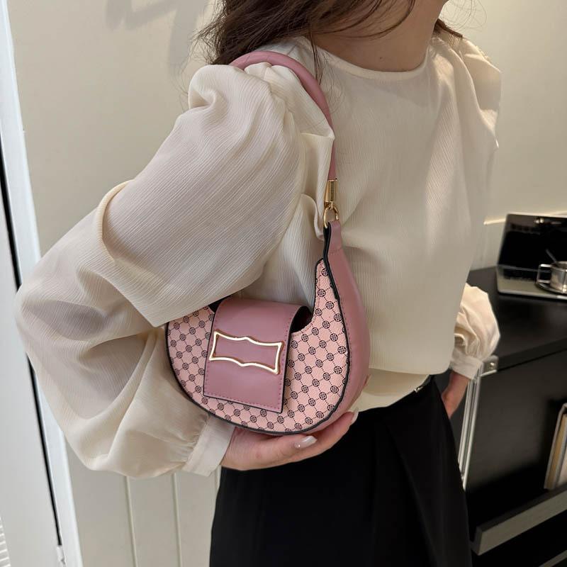 Simple Temperament Fashionable Handbag Autumn Commute Small Fresh Women Shoulder Armpit Bag Tide