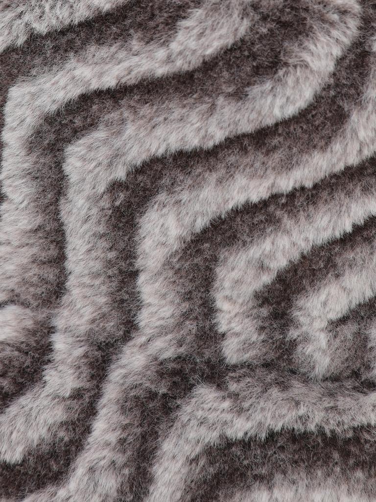 DILETTANTISME Brown Angel Ring Fur Bucket Hat