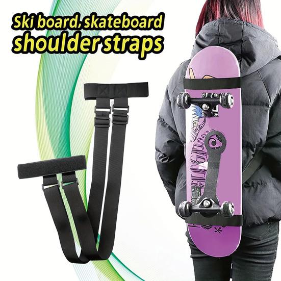 Snowboard Shoulder Strap Heavy Duty Adjustable Universal Men Women Skiing Board Backpack Carrier Nylon Strap Snowboard Accessories
