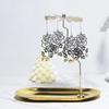 Gold/Silver Christmas Rotating Candle Holder Stainless Steel Rotating Candlesticks  Night