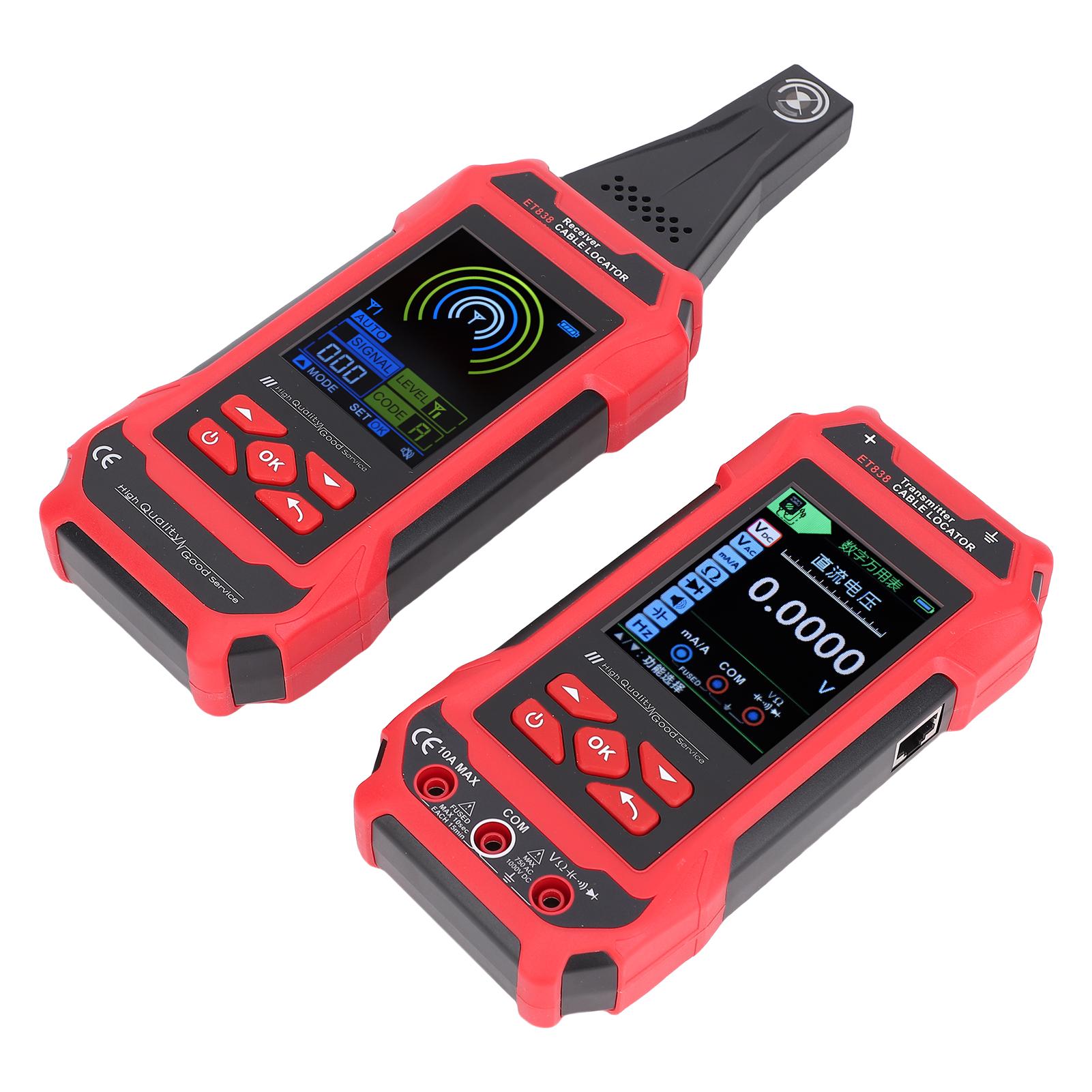 

Кабельний локатор 3 в 1, мультиметр та тестер мережевого кабелю з вимірюванням напруги AC DC, обривом, коротким замиканням