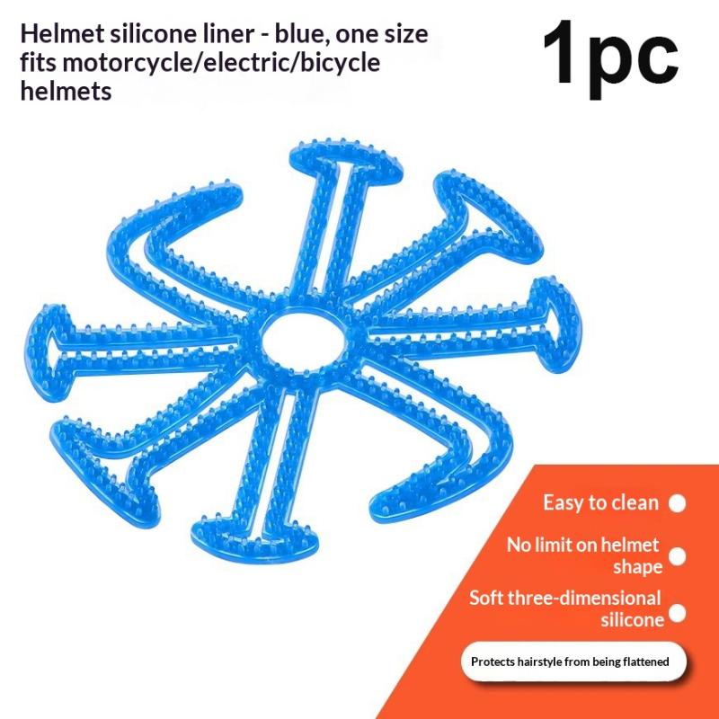 Riding Cushion Ergonomic Helmet Liner with Breathable Silicone Pad for Cycling Enthusiasts