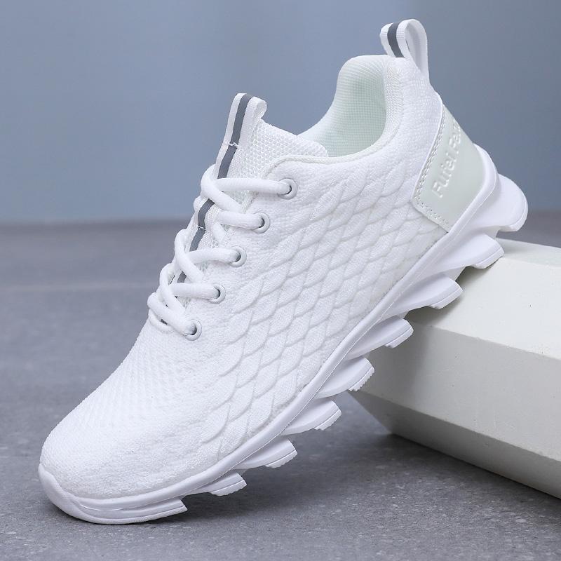 Modne Tanie Zielone Buty Casualowe Dla Mężczyzn Kobiet Oddychające Siateczkowe Sneakersy Męskie Trener Lekkie Męskie Buty z Ostrzem Sneaker Do Chodzenia Tenis