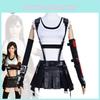 Stylish Tifa Cosplay Full Set Urban Chic Polyester Fabric Game Attire