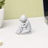 Mini Size Ornament, 3D Printed One-Piece Molding Figurine, Imitation Stone Texture Stable Base Sculpture for Living Room Desk Entrance