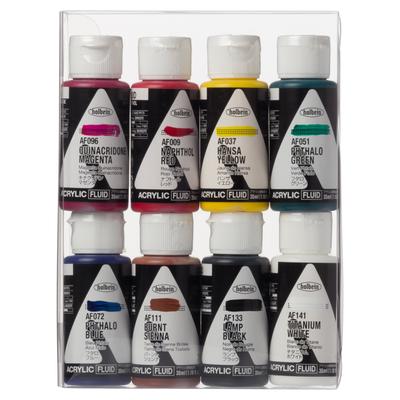 Acrylic Color AF191 35ml 8 Color Set 15191 [Fluid]