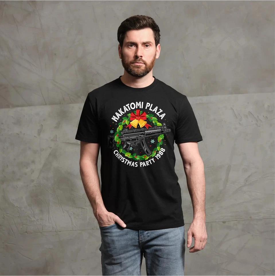 Men s Nakatomi Plaza T-Shirt Christmas Party 1988 Tee popular culture T-Shirt S