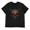 Skull T-Shirt Funny Shirt Cotton Man T-shirt Blue Archive Shirts Men Graphic