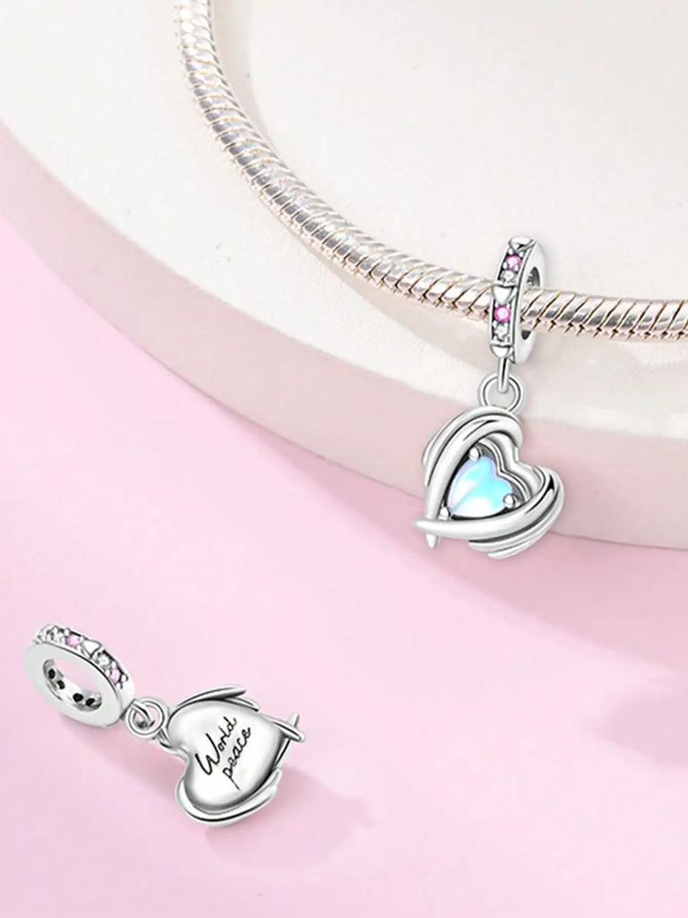 Charm Copper Colors Peace Dove Protects Earth Bead for Authentic Bracelets Do It Yourself Bead Charms Charm Bead Charms Jewellery Making Gift for Wome