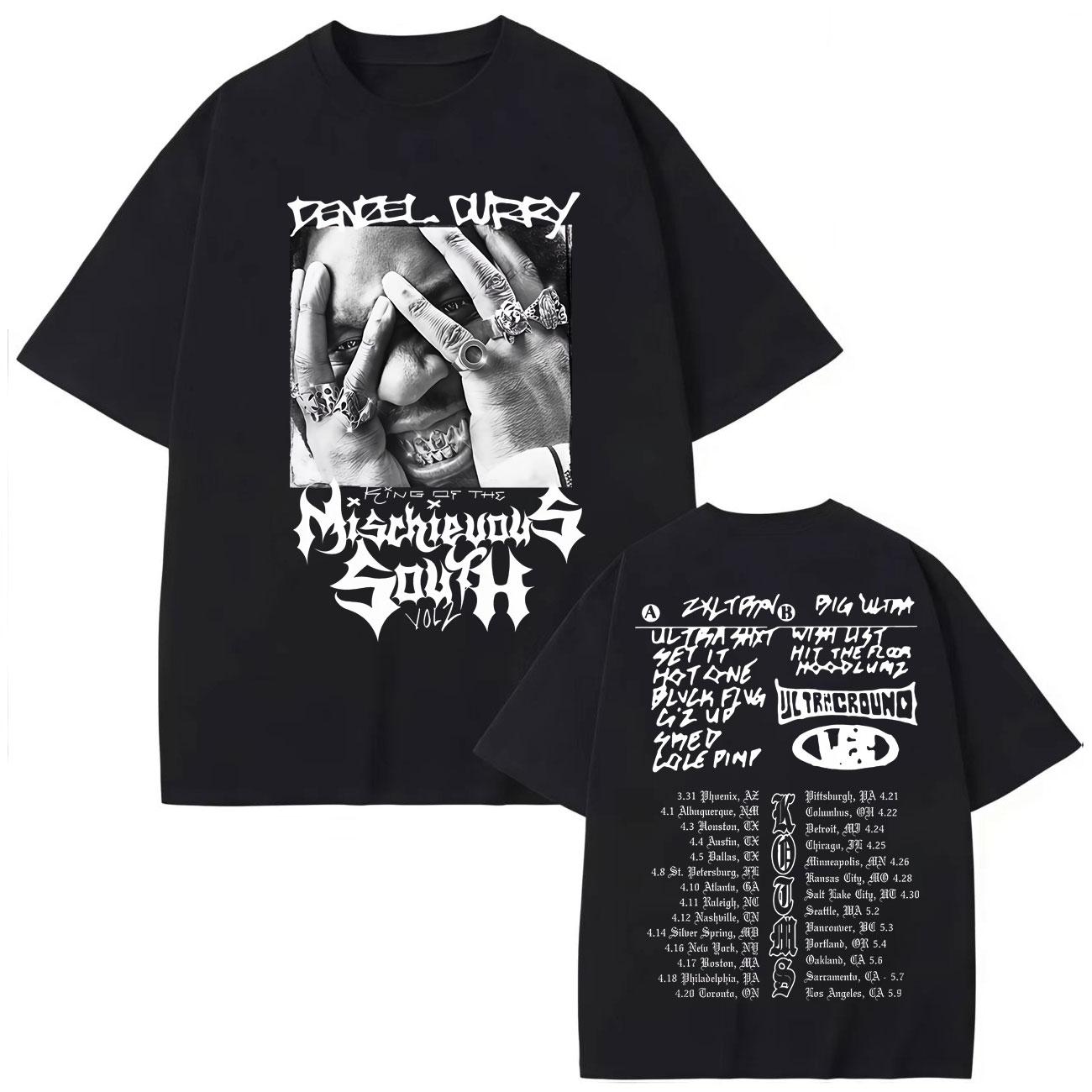 

Rapper Denzel Curry Tour Graphic T Shirts Men Women Clothing Fashion Hip Hop T-shirt Summer Short Sleeve T-shirts S