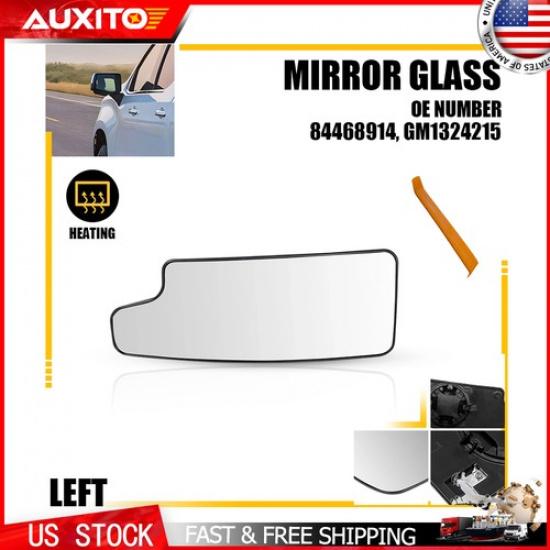 Lower Heated Mirror Glass Fits - Chevy Silverado 1500 2500HD 3500HD Left