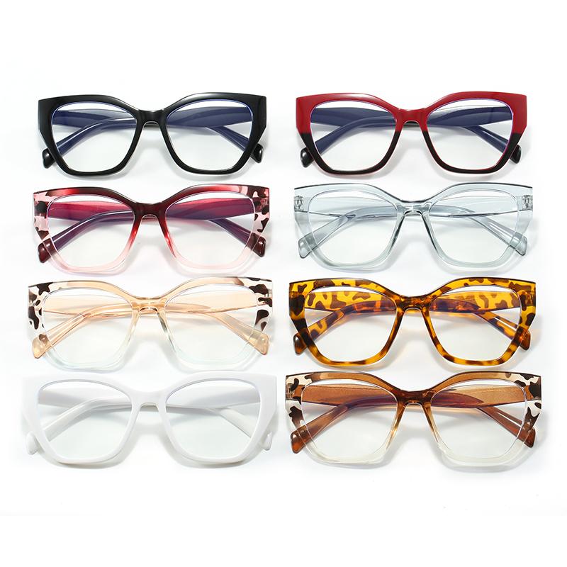 New Fashion Leopard Eyeglasses Frame Anti Blue Ray Women Retro Men Trend Transparent Universal Glasses Female